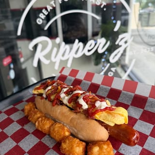 Double Bacon Hot Dog